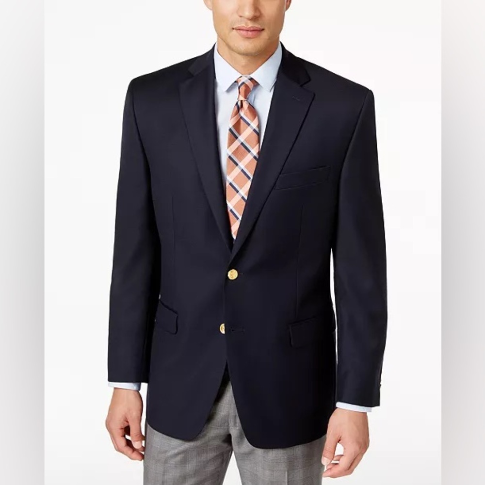 Lauren Ralph Lauren Black Label Wool Blend Total Comfort Blazer